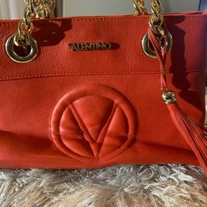 Authentic Valentino purse with Gold chain handles
